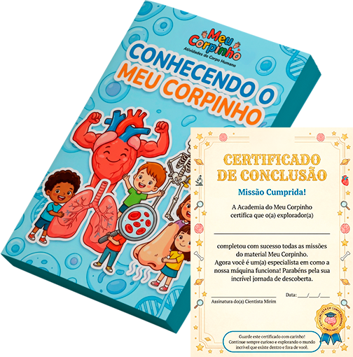 Apostila Conhecendo o Meu Corpinho e Certificado de Conclusão